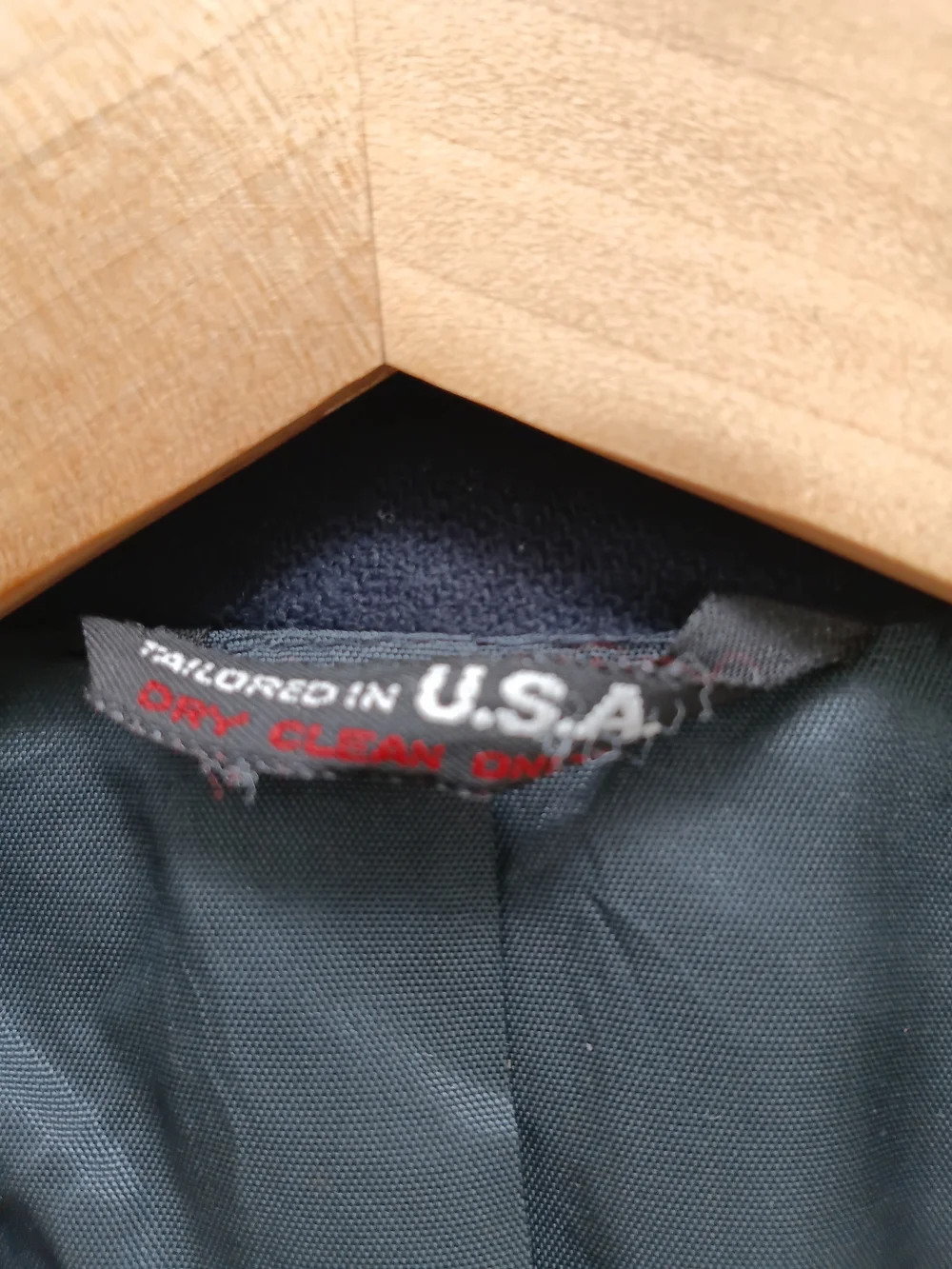 John Peel LTD Men's  Navy Blue 100% Wool Sport Coat Blazer Size 40L